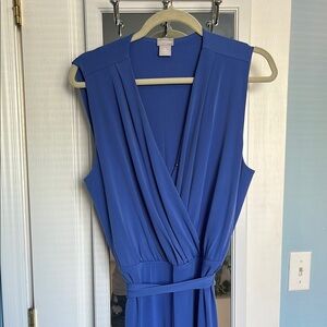 Chico's Blue Sleeveless Jumpsuit